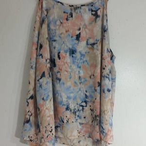 XL Zac & Rachel ECU scarf hem tank